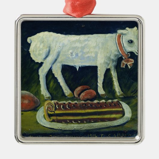A paschal lamb, 1914 metalen ornament (Voorkant)
