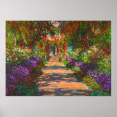 A Pathway in Monets Garden, Giverny, 1902 Poster (Voorkant)