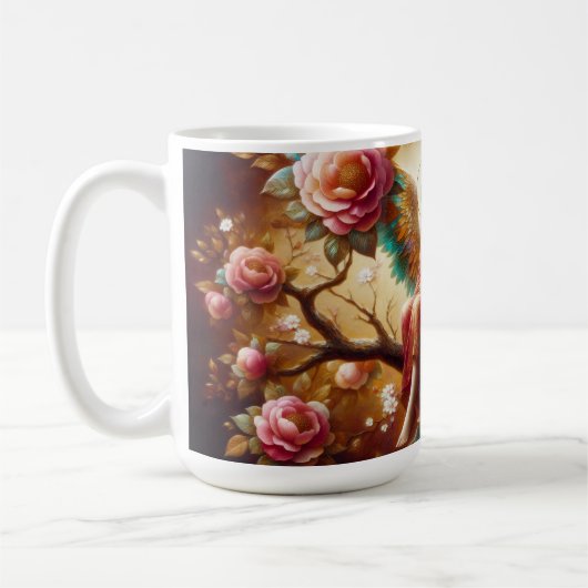 A Peaceful Angel Sitting On a Limb on a Beautiful Koffiemok (Links)