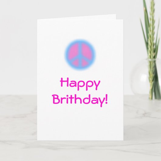 A Peaceful Birthday Kaart (Voorkant)