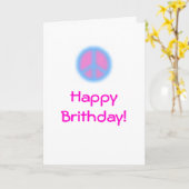 A Peaceful Birthday Kaart (Gele Bloem)