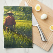 A Peaceful Harvest Theedoek (Quarter Fold)