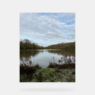 A peacful lake.. acryl bord