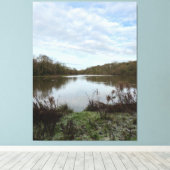 A peacful lake.. canvas afdruk (Insitu (Houten vloer))