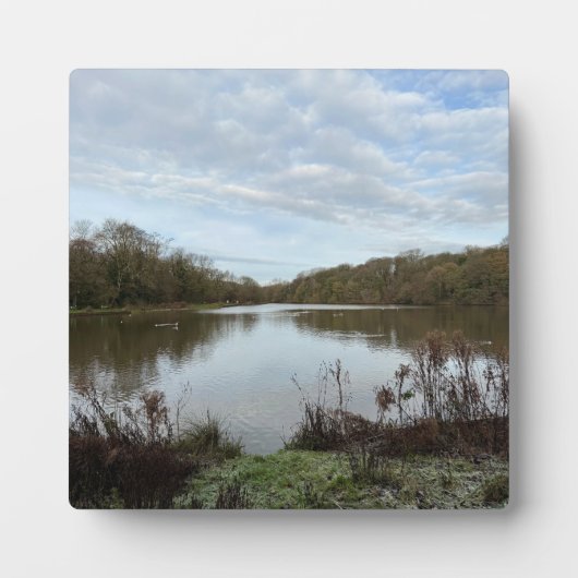 A peacful lake.. fotoplaat (Voorkant)