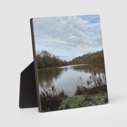 A peacful lake.. fotoplaat (Voorkant)