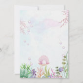 A Pearl Is On The Way baby shower Kaart (Achterkant)