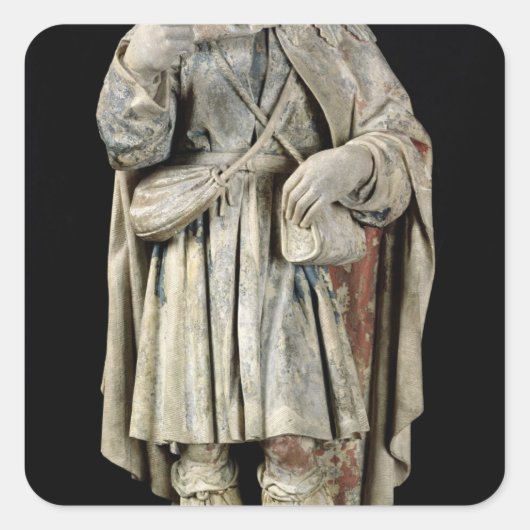 A Peasant, c.1500 Vierkante Sticker (Voorkant)