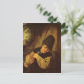 A Peasant Holding a Jug and a Pipe, c.1650-55 Briefkaart (Staand voorkant)