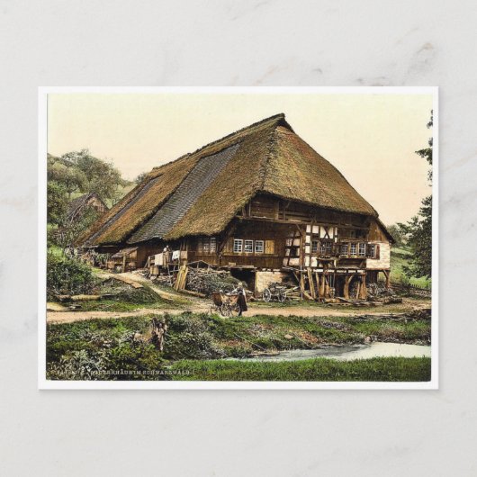 A Peasant's house, Black Forest, Baden, Germany Briefkaart (Voorkant)