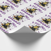 A-peel-ingly Spooky Halloween Banana Design Cadeaupapier (Hoek)