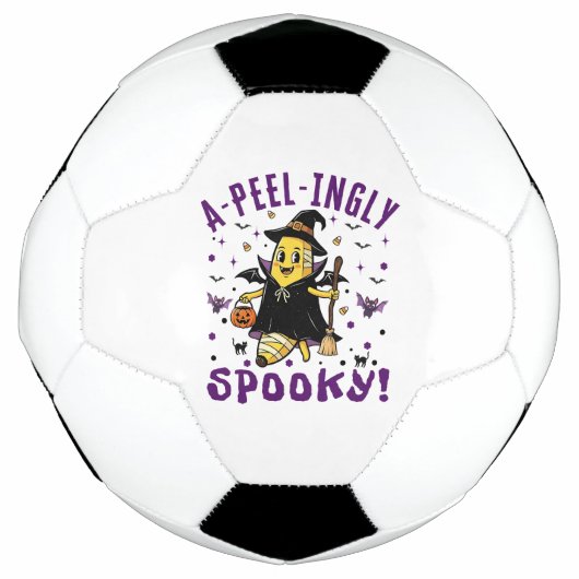 A-peel-ingly Spooky Halloween Banana Design Voetbal (Voorkant)