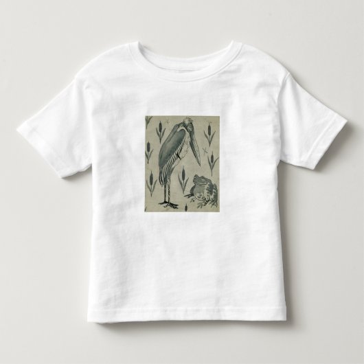 A Pelican and Frog in Conversation (w/c op papier) Kinder Shirts (Voorkant)
