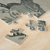 A Pelican and Frog in Conversation (w/c op papier) Legpuzzel (Zijkant)