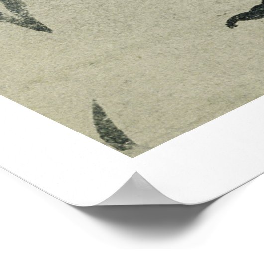 A Pelican and Frog in Conversation (w/c op papier) Poster (Hoek)