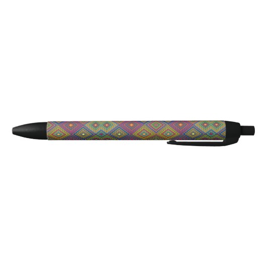 A pen with a colorful geometric pattern (Bodem)