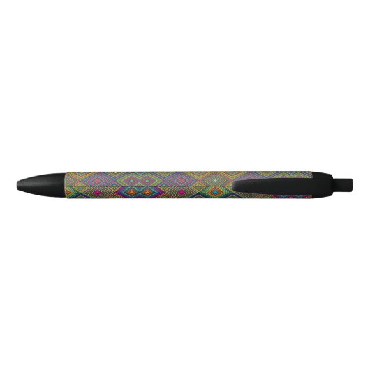 A pen with a colorful geometric pattern (Achterkant)
