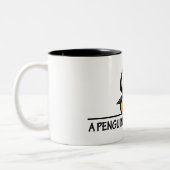 A Penguin Ate My Brain Tweekleurige Koffiemok (Links)