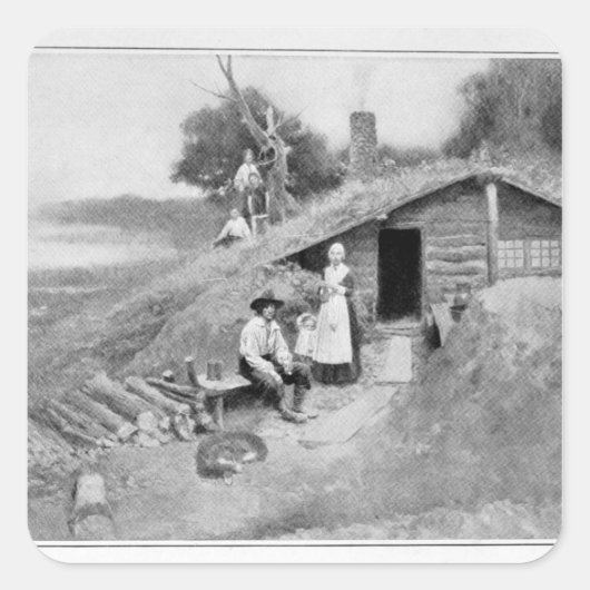 A Pennsylvania Cave-Dwelling Vierkante Sticker (Voorkant)
