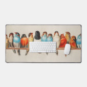 A Perch of Birds, 1880 by Hector Giacomelli Bureaumat (Keyboard & Muis)