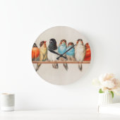 A Perch of Birds, 1880 by Hector Giacomelli Grote Klok (Huis)