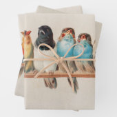 A Perch of Birds, 1880 by Hector Giacomelli Inpakpapier Vel (In situ)