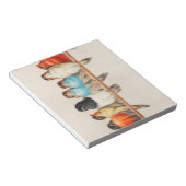 A Perch of Birds, 1880 by Hector Giacomelli Notitieblok (Schuin)