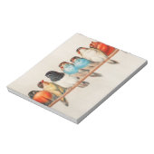 A Perch of Birds, 1880 by Hector Giacomelli Notitieblok (Linkerzijde)