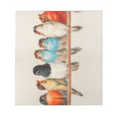 A Perch of Birds, 1880 by Hector Giacomelli Notitieblok (Voorkant)