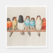 A Perch of Birds, 1880 by Hector Giacomelli Servet (Voorkant)