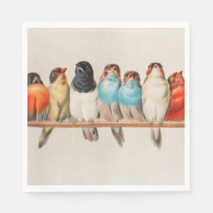 A Perch of Birds, 1880 by Hector Giacomelli Servet