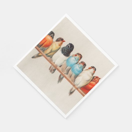 A Perch of Birds, 1880 by Hector Giacomelli Servet (Hoek)