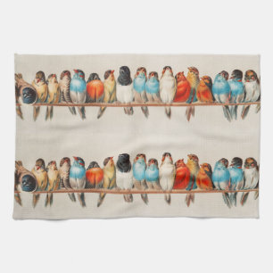 A Perch of Birds, 1880 by Hector Giacomelli Theedoek