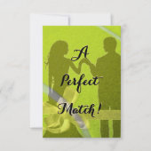 A Perfect Match Invitation Kaart (Voorkant)