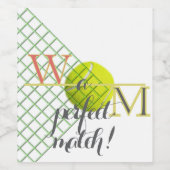 A Perfect Match Paper Napkin Wijn Etiket (Enkel label)