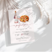 A Perfect Pair Wijn | Pizza Bruiloft Shower Kaart