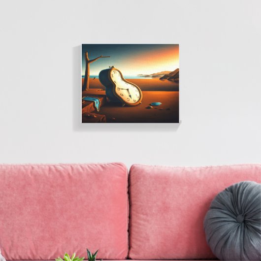 A Persistência do Instante Canvas Afdruk (Insitu (Woonkamer))