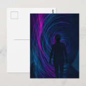  A person finds themselves lost in the algorithm Briefkaart (Voorkant / Achterkant)