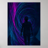 A person finds themselves lost in the algorithm Poster (Voorkant)