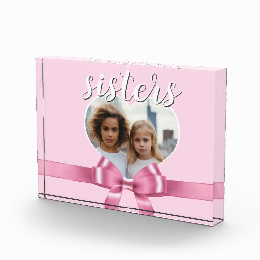 A personalized heart template - sisters fotoblokken (Rechts)