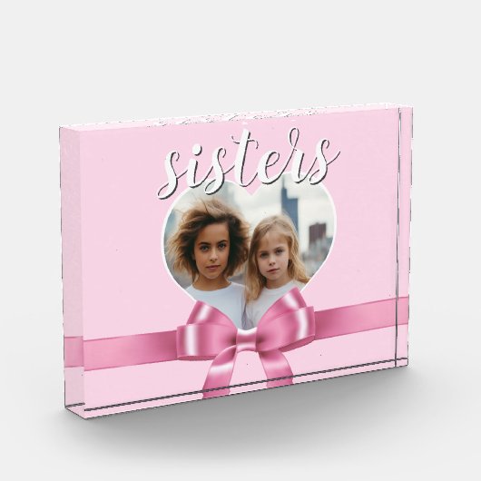 A personalized heart template - sisters fotoblokken (Links)