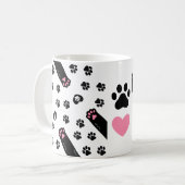 A Pets Footprints Lover Koffiemok (Voorkant links)