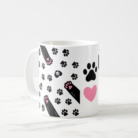 A Pets Footprints Lover Koffiemok (Voorkant links)