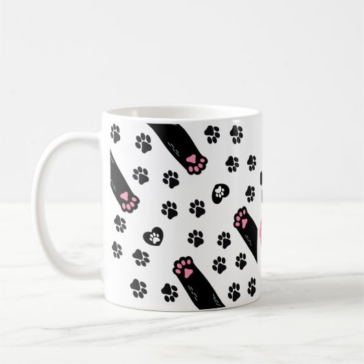 A Pets Footprints Lover Koffiemok (Links)