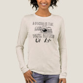A Photo Is The Pause Button Of Life Tri-Blend Shirt (Voorkant)