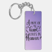 A Piece Of My Heart Lives In Heaven Keychain (Voorkant Links)