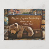 A Piece of My Heart Travels With You Briefkaart (Voorkant)