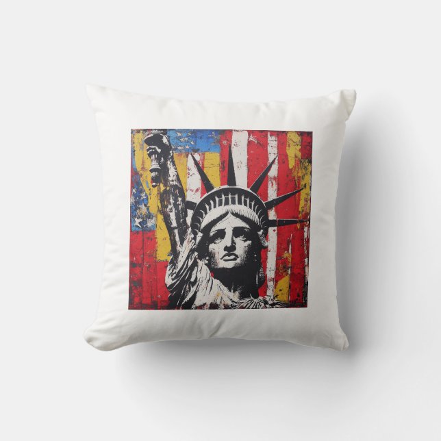 A pillow from France to the USA Kussen (Voorkant)