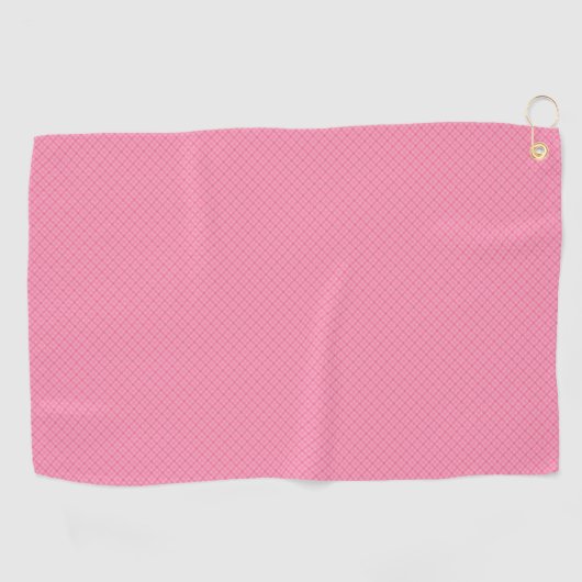 A pink towel with a textured pattern  golfhanddoek (Horizontaal)