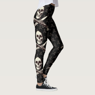 A Pirates Life multiskul_blackwithgrey Leggings